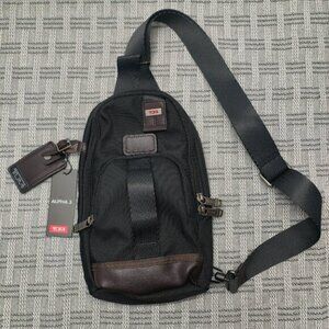 NWT Tumi Alpha Bravo Anti-Theft Chest Sling Bag | Tactical Black Crossbody